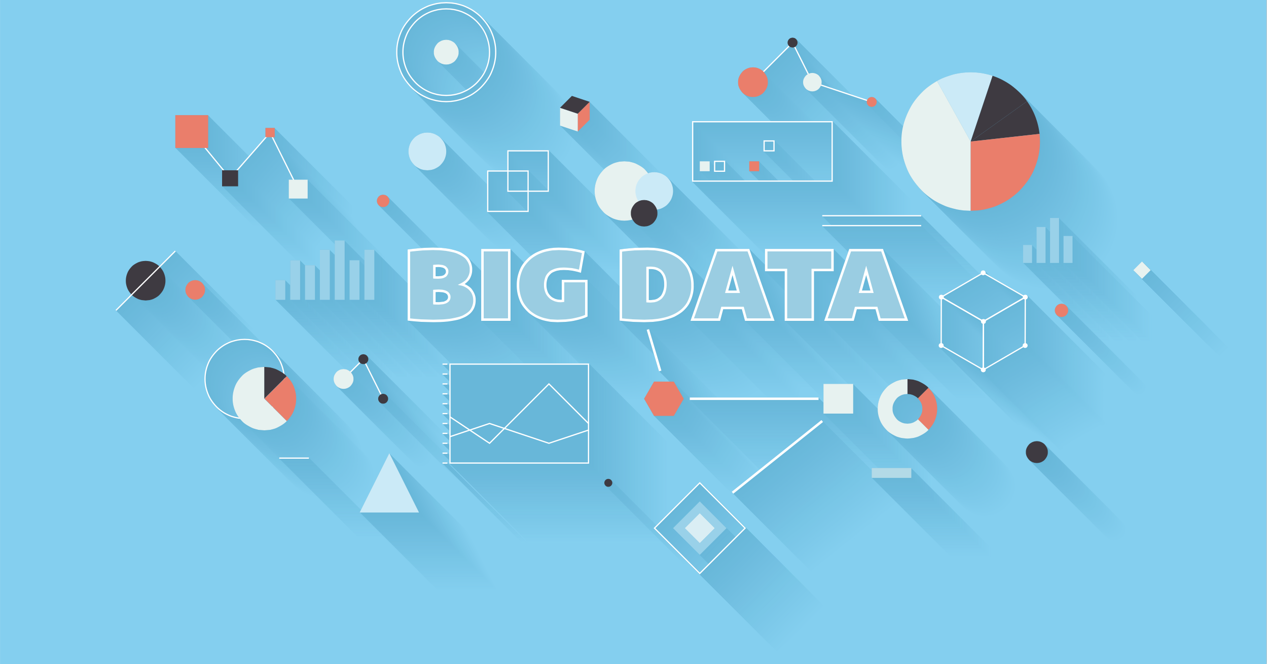 Graphs representing big data and analytics